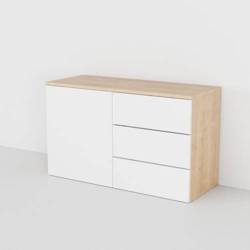 Komoda Classico Quick z drzwiczkami i szufladami, 2 moduły
