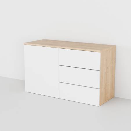 Komoda Classico Quick z drzwiczkami i szufladami, 2 moduły