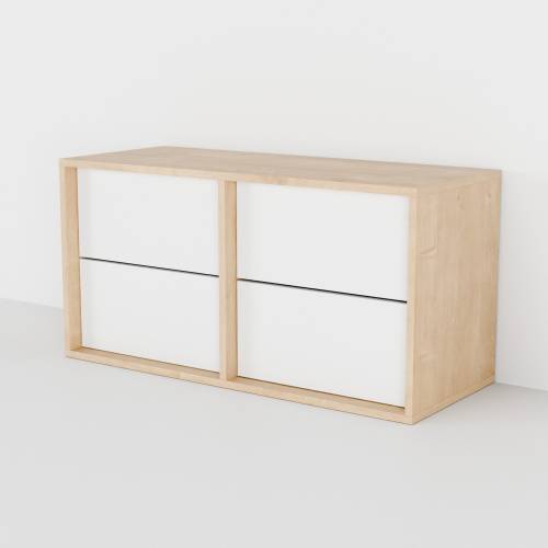 Komoda Flex Design Plus Quick z dwoma szufladami, 2 moduły